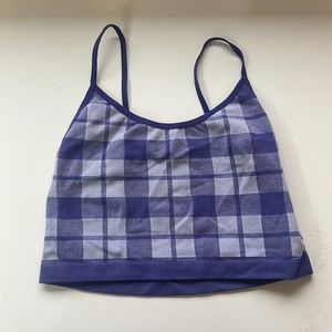 Pacsun Open Back Purple Cropped Tank